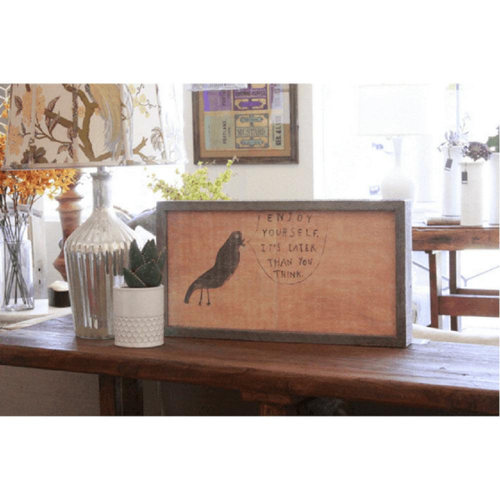 Enjoy Yourself Art Print - Vibrant Wall Decor for Home, Office & Gifts | Perfect for Living Room, Bedroom & Workspace Inspiration