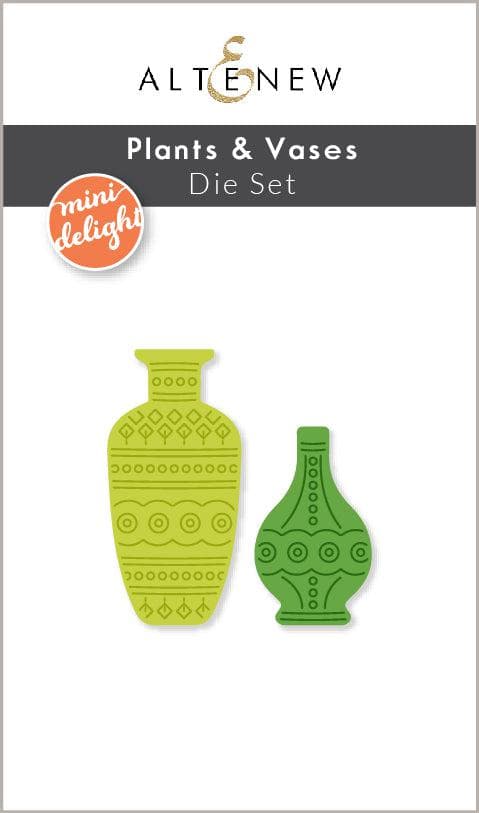 Mini Delight: Plants & Vases Stamp & Die Set for Card Making, Scrapbooking & DIY Crafts - Perfect for Handmade Greeting Cards, Journals & Home Decor