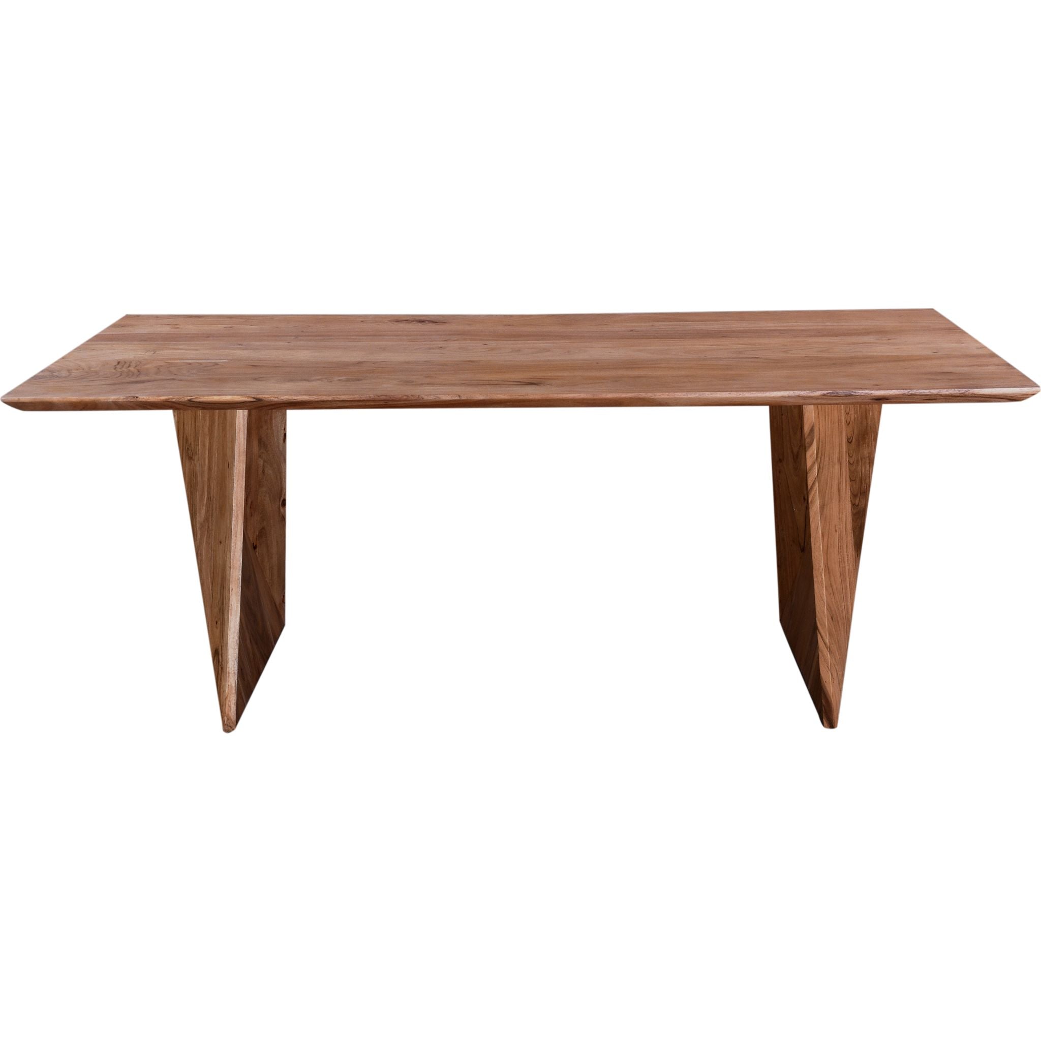 Anders Solid Wood Dining Table - Natural Finish - 1568570K - Perfect for Farmhouse, Rustic & Modern Dining Rooms
