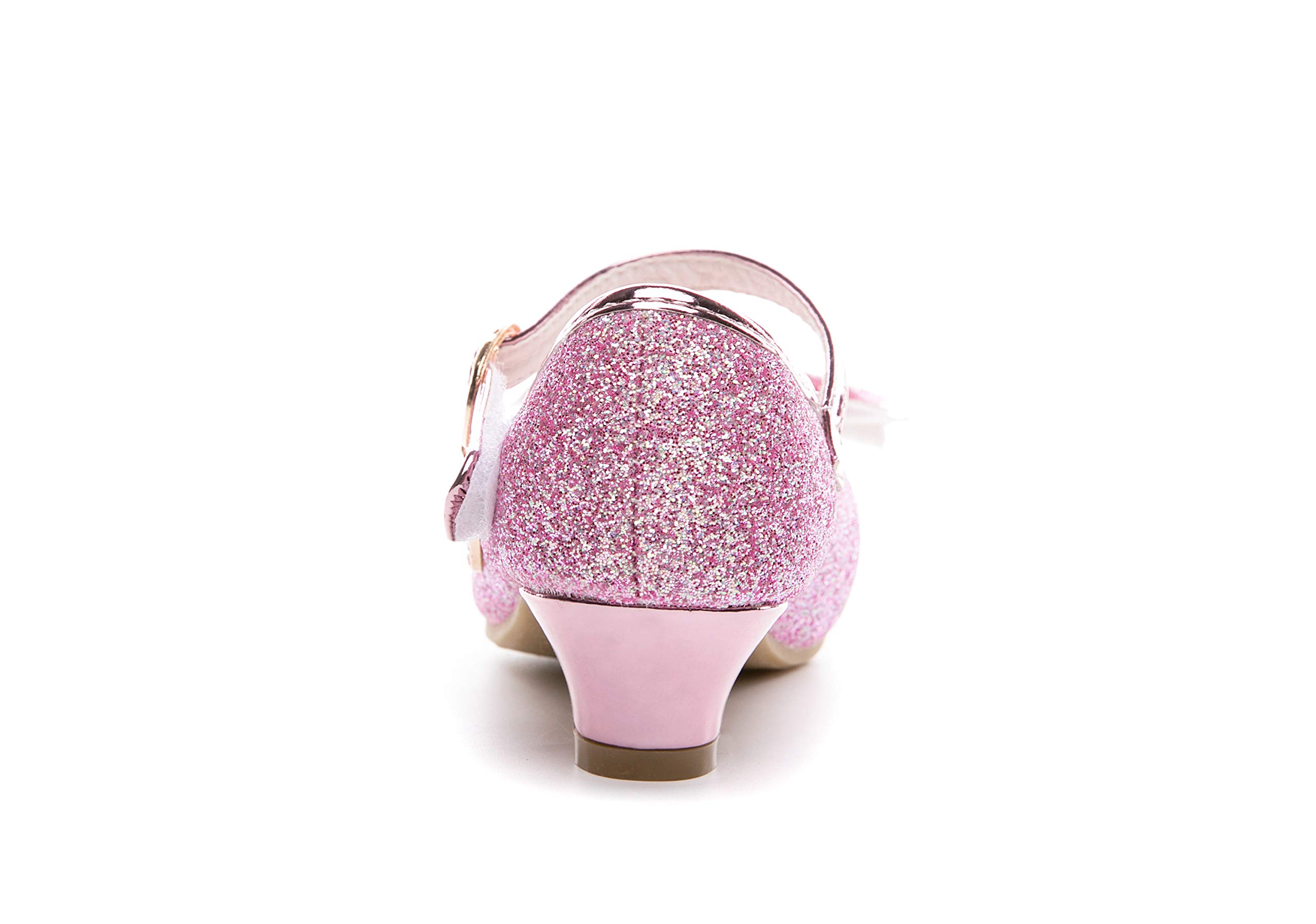 Sparkly Flower Mary Jane Shoes for Girls – Low Heel Bridesmaid & Wedding Party Pumps – Princess Dress Shoes for Kids | Perfect for Weddings, Birthday Parties & Special Occasions