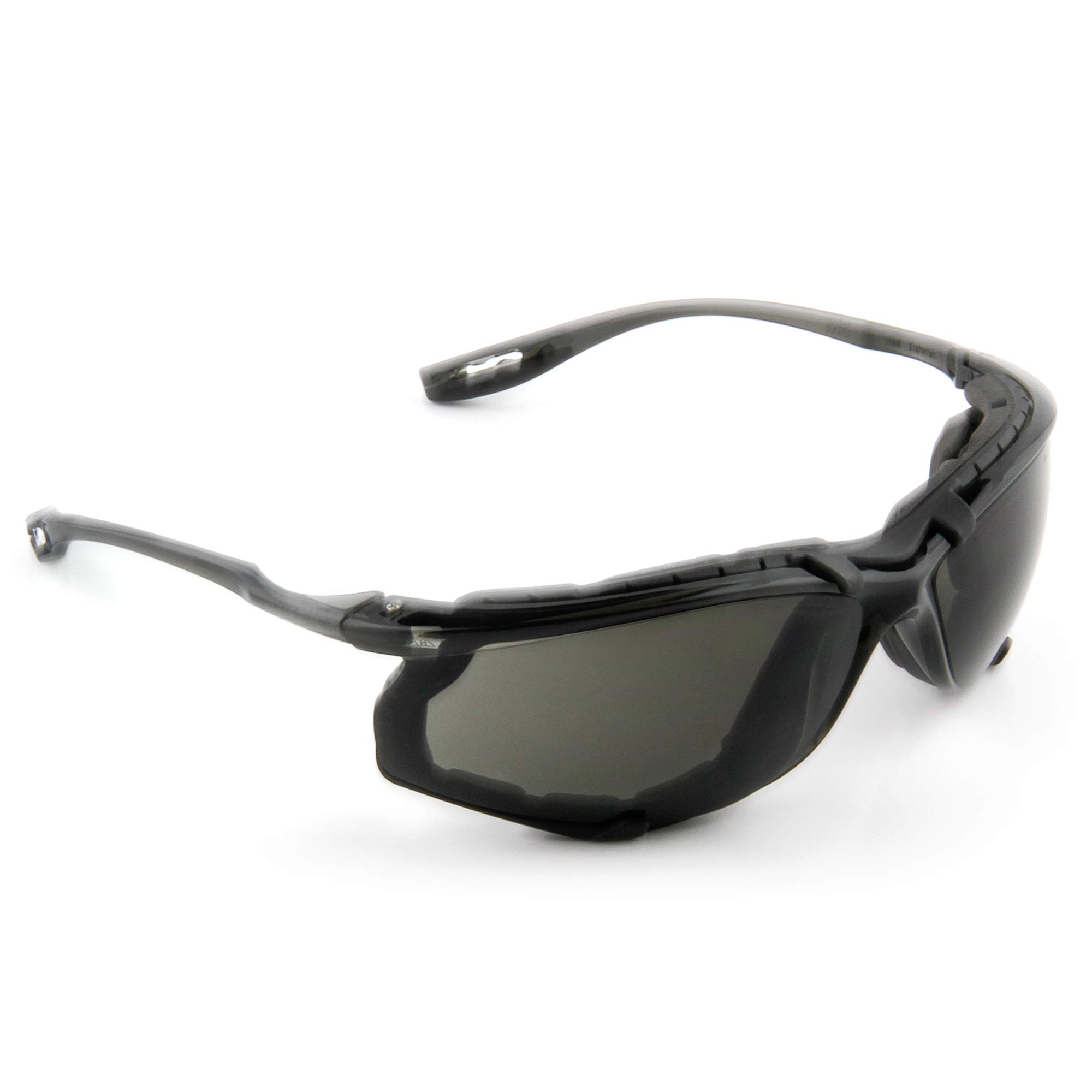 3M Virtua CCS Safety Glasses ANSI Z87.1 Certified, Anti-Fog Gray Lens with Black Frame - Corded Ear Plug System & Removable Foam Gasket for Construction, Woodworking, and Industrial Safety Protection