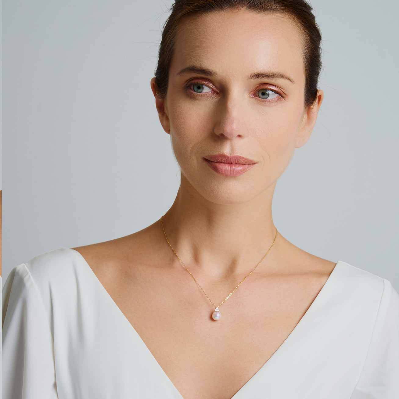18K Solid Gold Freshwater Pearl Necklace for Women - Elegant Classic Jewelry Gift for Birthday, Anniversary & Special Occasions
