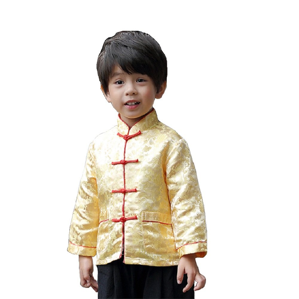 Baby Boy's Thin Dragon Cheongsam Coat - Traditional Chinese Outfit for Kids | Perfect for Festivals, Parties & Cultural Events