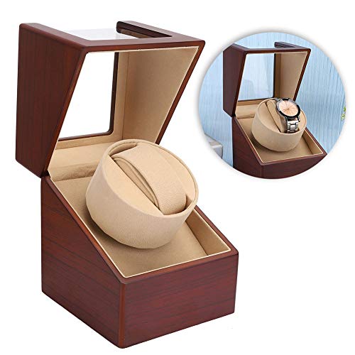 Automatic Watch Winder with Quiet Motor - Storage Box for Mechanical Watches - Perfect for Home & Office Display