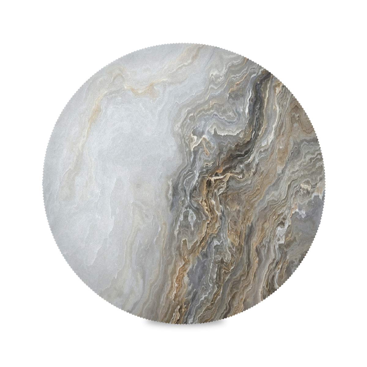 ATTX Round Placemats for Dining Table - Set of 1 Marble Circle Placemats for Kitchen Table | Elegant Table Setting for Dinner Parties & Everyday Use