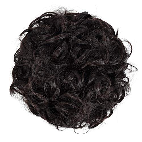 Classic Curly Chignon Hairpiece Bun - Elegant Synthetic Hair Bun for Women | Perfect for Weddings, Prom, Cosplay & Everyday Hairstyles