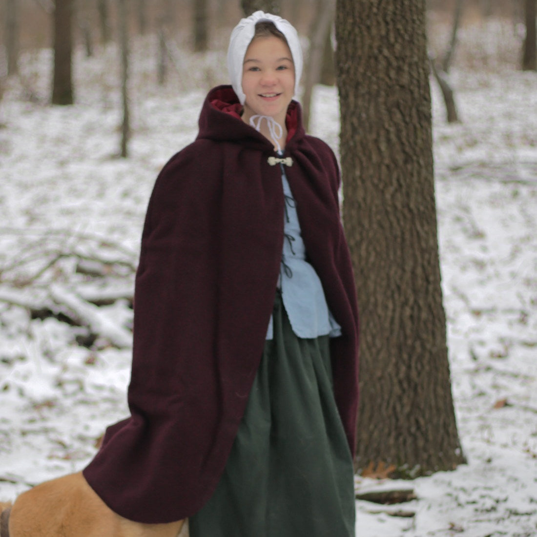 Girls' Hooded Cape - Stylish & Warm Winter Cloak for Kids - Perfect for Halloween, Cosplay & Outdoor Adventures