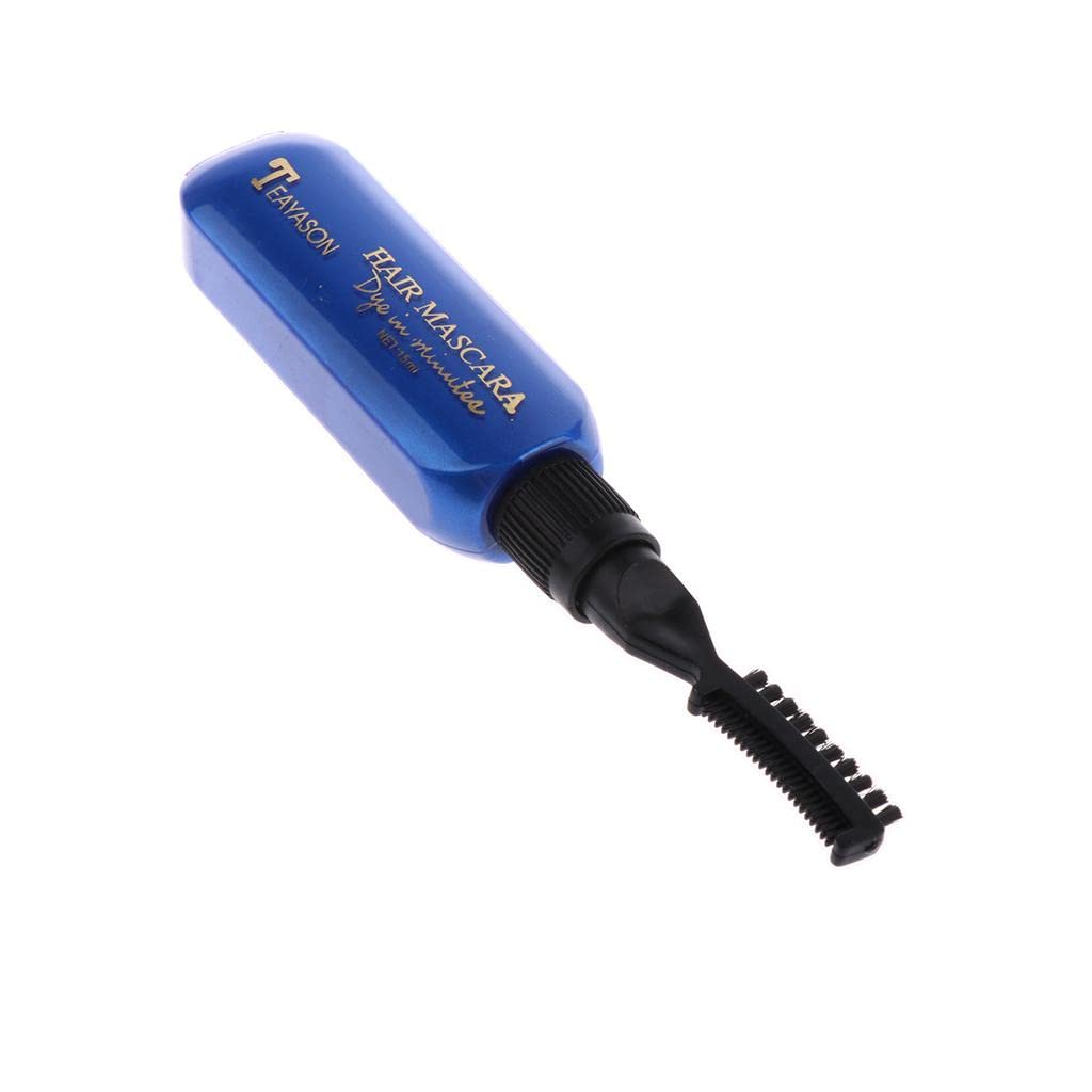 VMS INDIA Disposable Hair Color Chalk - Temporary Hair Dye & Tint for Highlights & Streaks - Dark Blue Mascara Style - Perfect for Parties, Halloween & Cosplay