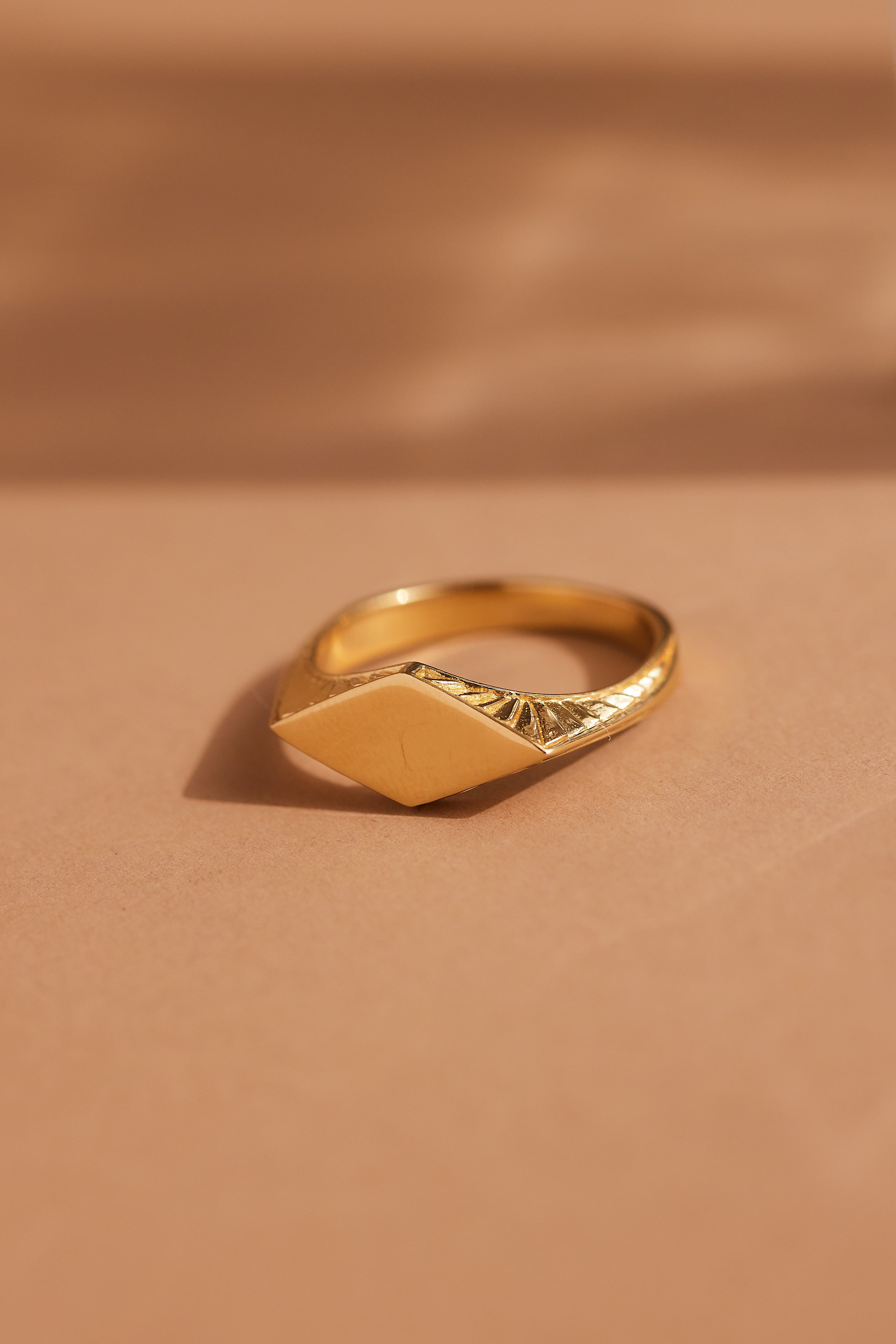 Elegant Etched Gold Ring for Women - Vintage Inspired 14K Gold Plated Band - Perfect for Weddings, Anniversaries & Special Occasions