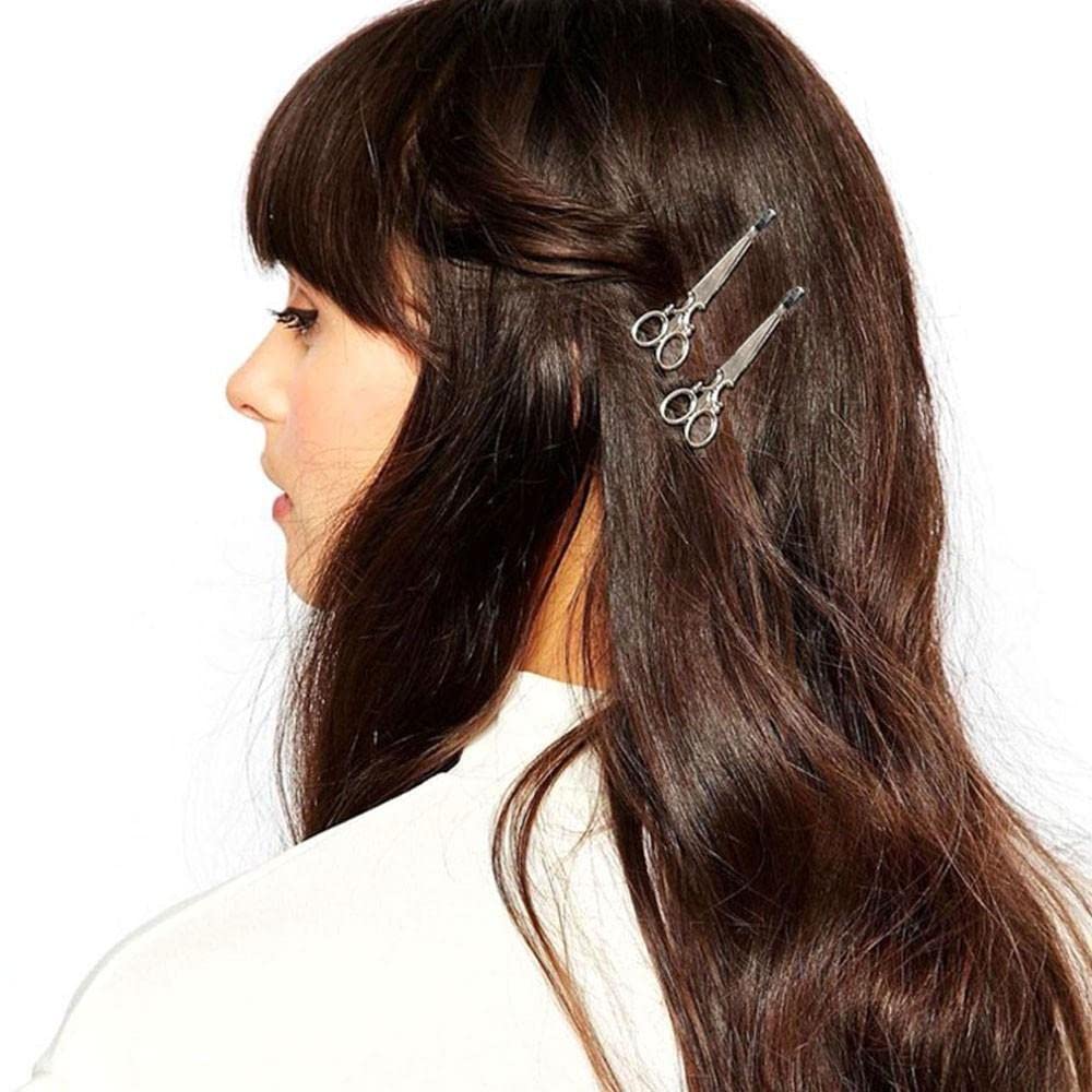 Personalized Scissors Hair Clips - Punk Hairpins for Styling & DIY