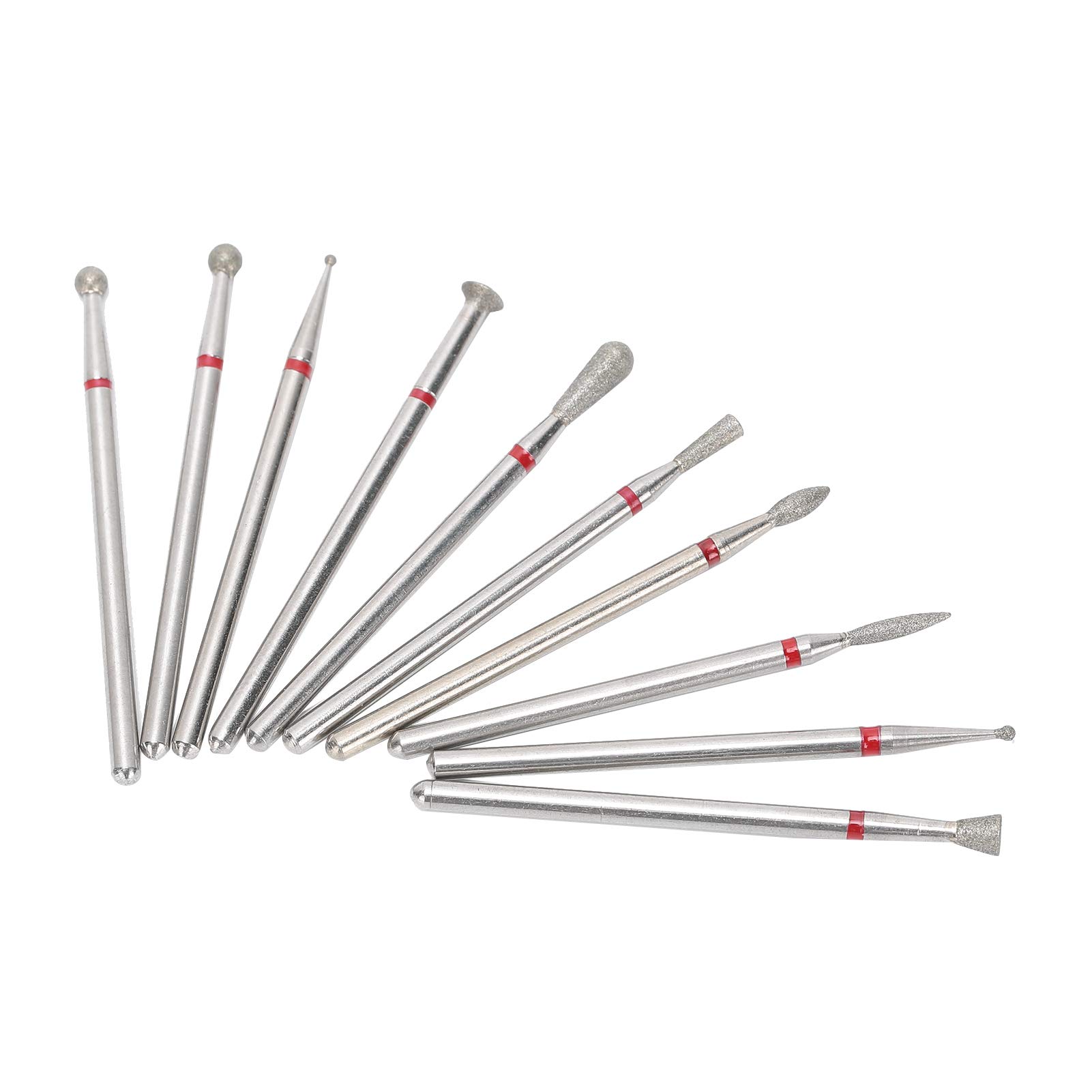 Professional Nail Drill Bits Set - Carborundum Grinder Burrs for Nail Removal & Pedicure - Durable Wear-Resistant Milling Tips - Perfect for Salon, Home Manicure & DIY Nail Care
