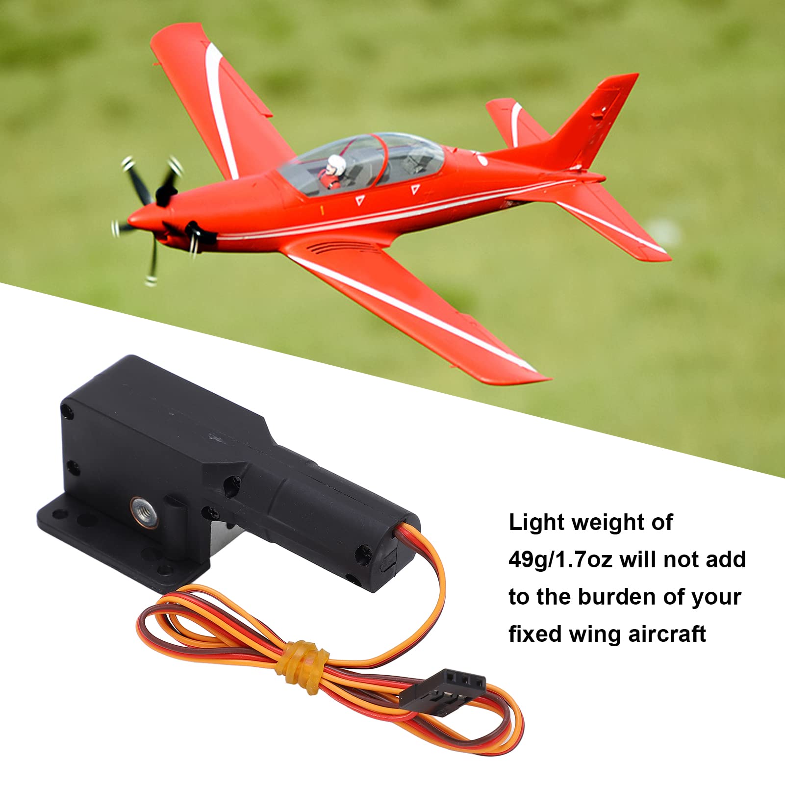 Retractable RC Landing Gear, Electric Retractable Landing Gear with Screws for 1.2M Fixed Wing RC Airplane - Perfect for DIY RC Plane Upgrades & Smooth Takeoffs/Landings