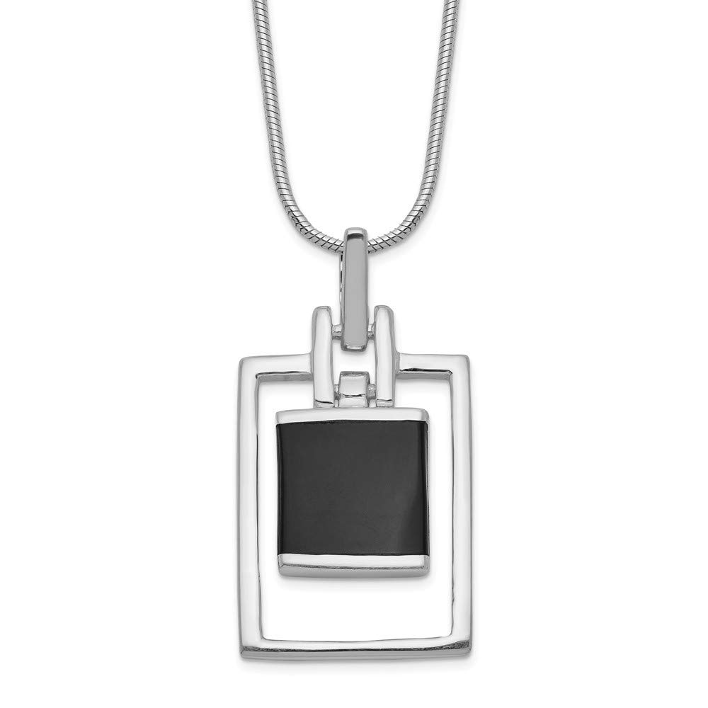 925 Sterling Silver Onyx Pendant Necklace for Women - Elegant Black Onyx Jewelry Gift for Birthday, Anniversary & Special Occasions | Perfect for Layering, Everyday Wear & Formal Events
