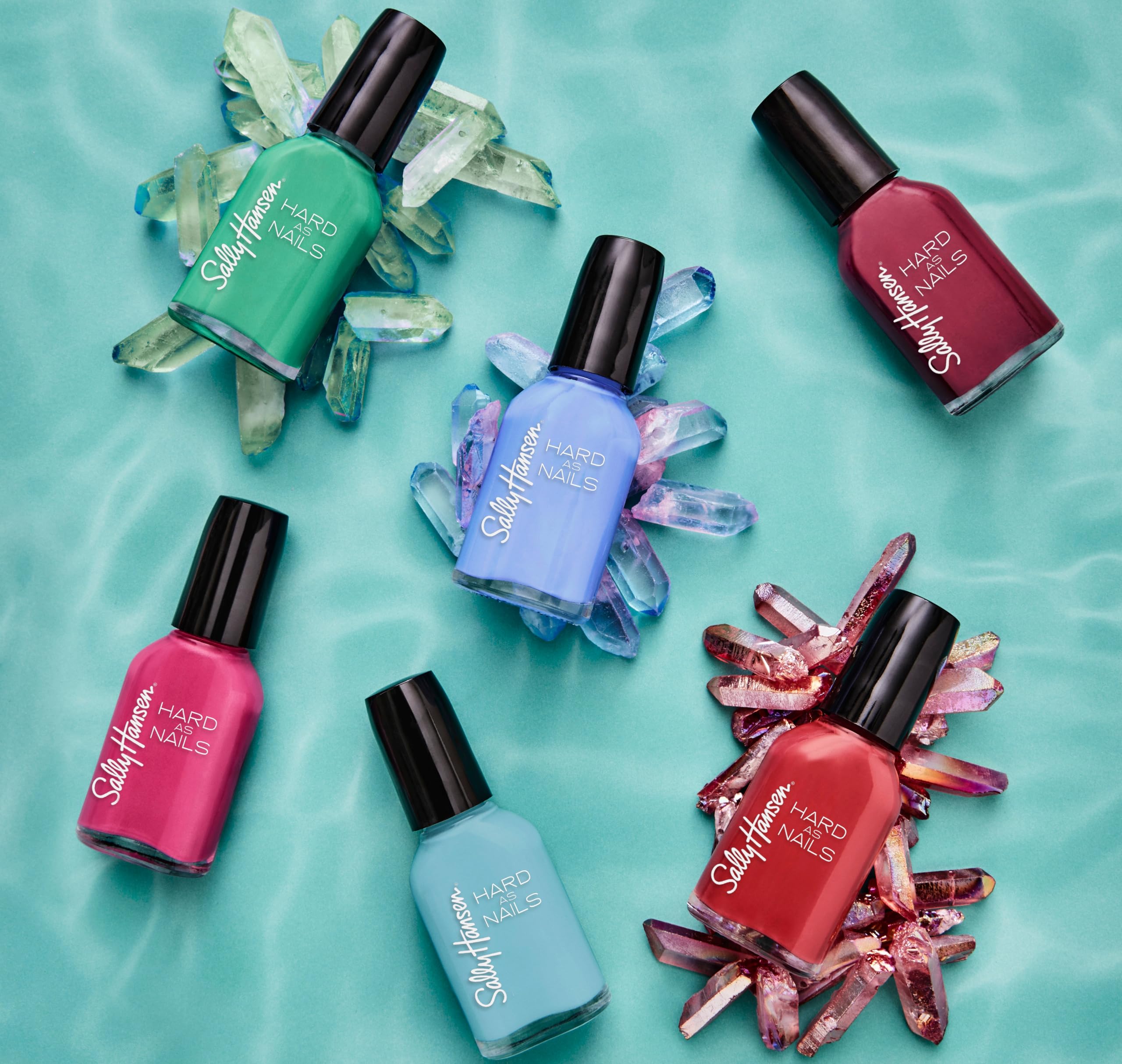 Sally Hansen Hard as Nails Nail Polish - Sturdy Sapphire Blue (0.45 fl oz) - Strengthening & Long-Lasting Formula for Healthy Nails - Perfect for Manicures, Pedicures & Everyday Wear