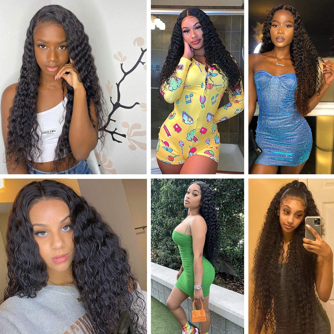 Siyun Show 22 Inch Deep Wave Lace Front Wigs Human Hair - 13x4 HD Lace Frontal Brazilian Virgin Hair Wig with 150% Density & Pre-Plucked Baby Hair | Perfect for Daily Wear, Cosplay, and Special Occasions