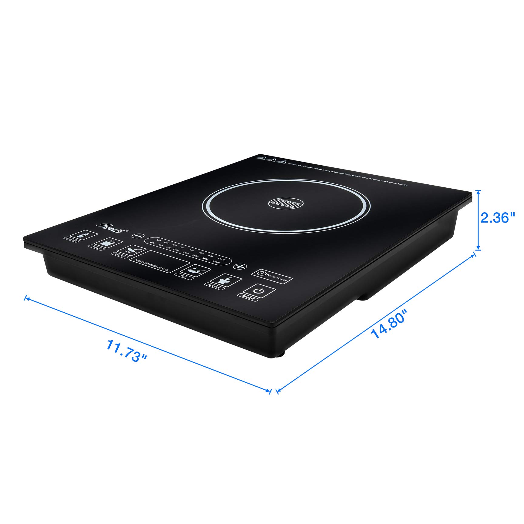 Rosewill 1800W Induction Cooktop with 10
