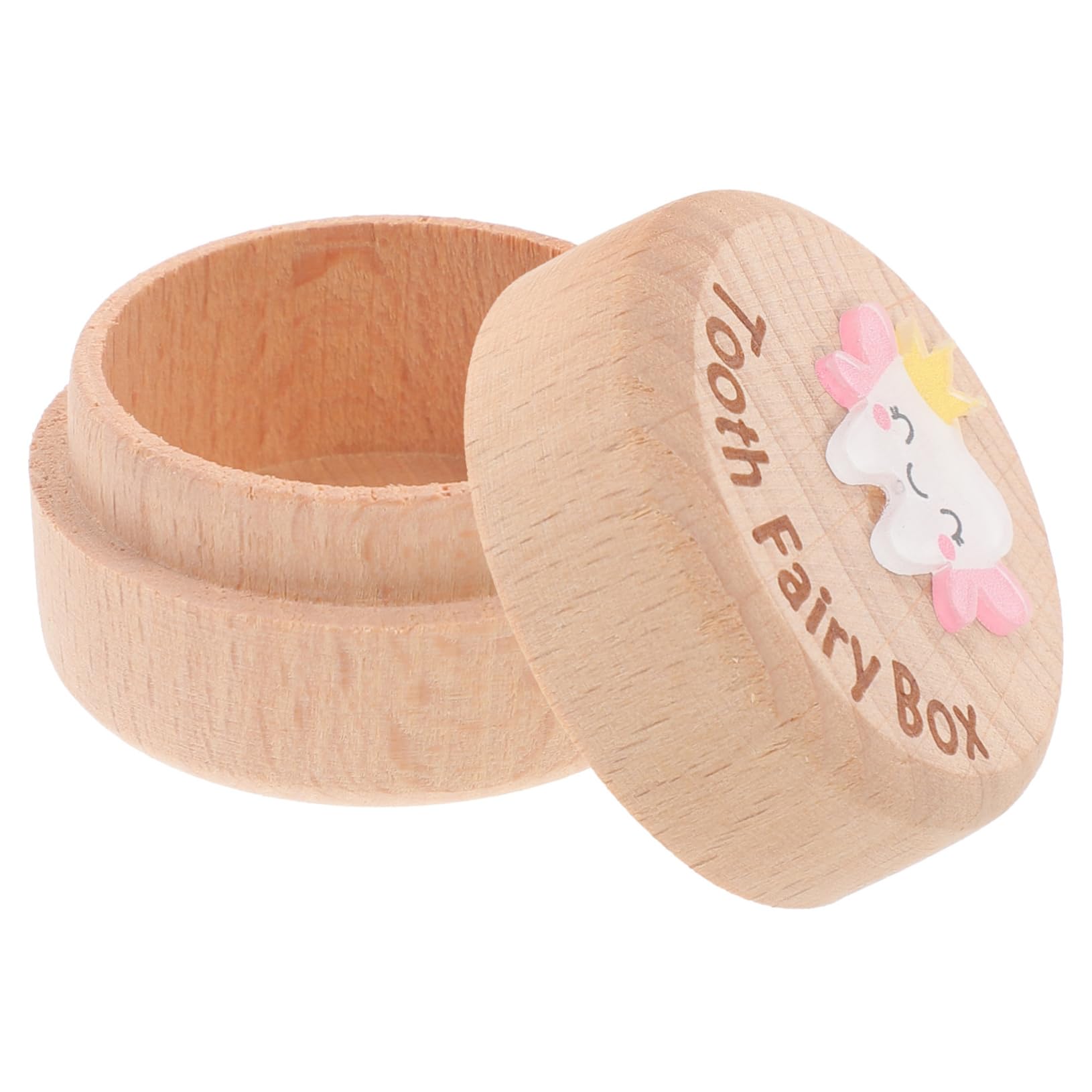VICASKY Wooden Tooth Keepsake Box - Baby First Tooth Organizer Holder, Souvenir Memory Box for Kids - Perfect for Baby Showers, Christenings & Milestone Gifts