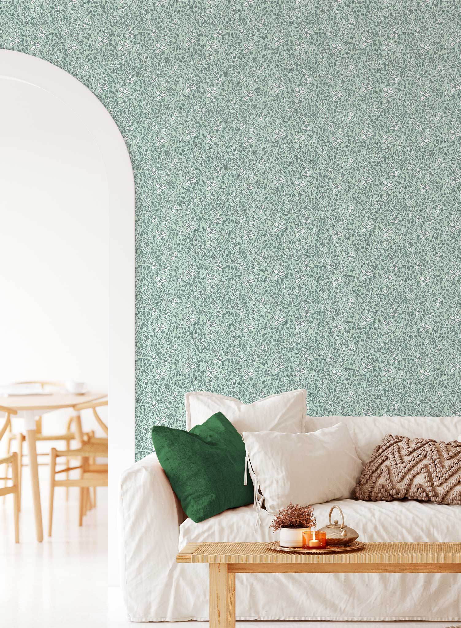 Premium Mossy Green Wallpaper - Self-Adhesive Peel & Stick Wallpaper for Bedroom, Living Room, and Office Decor - Eco-Friendly Removable Wallpaper for Home Renovation