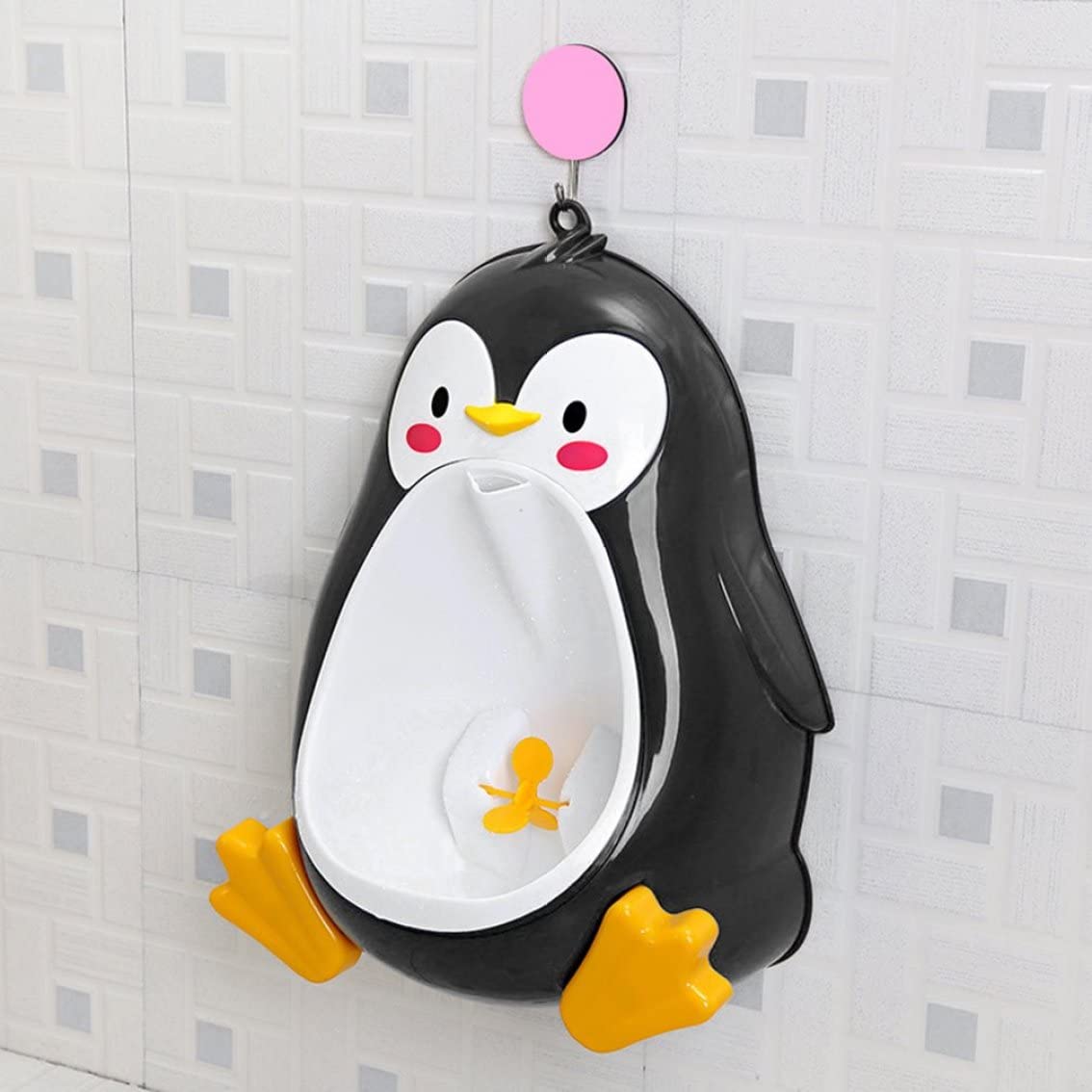 **Cartoon Penguin Toddler Potty Training Urinal for Boys - Funny Aiming Target, Standing Toilet Urinal for Baby Boys - Perfect for Home, Nursery & Travel**