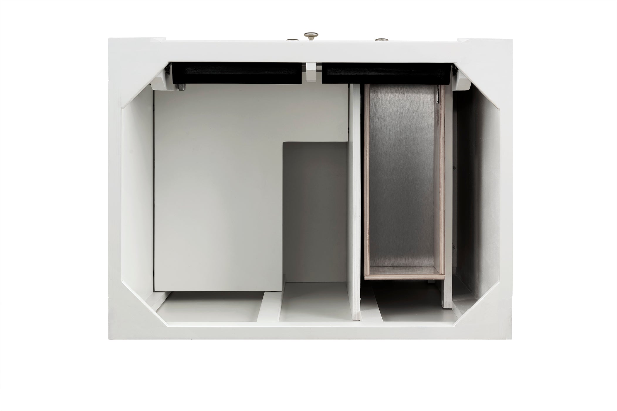 Bristol 30-Inch Single Bathroom Vanity in Bright White - Perfect for Small Bathrooms & Powder Rooms