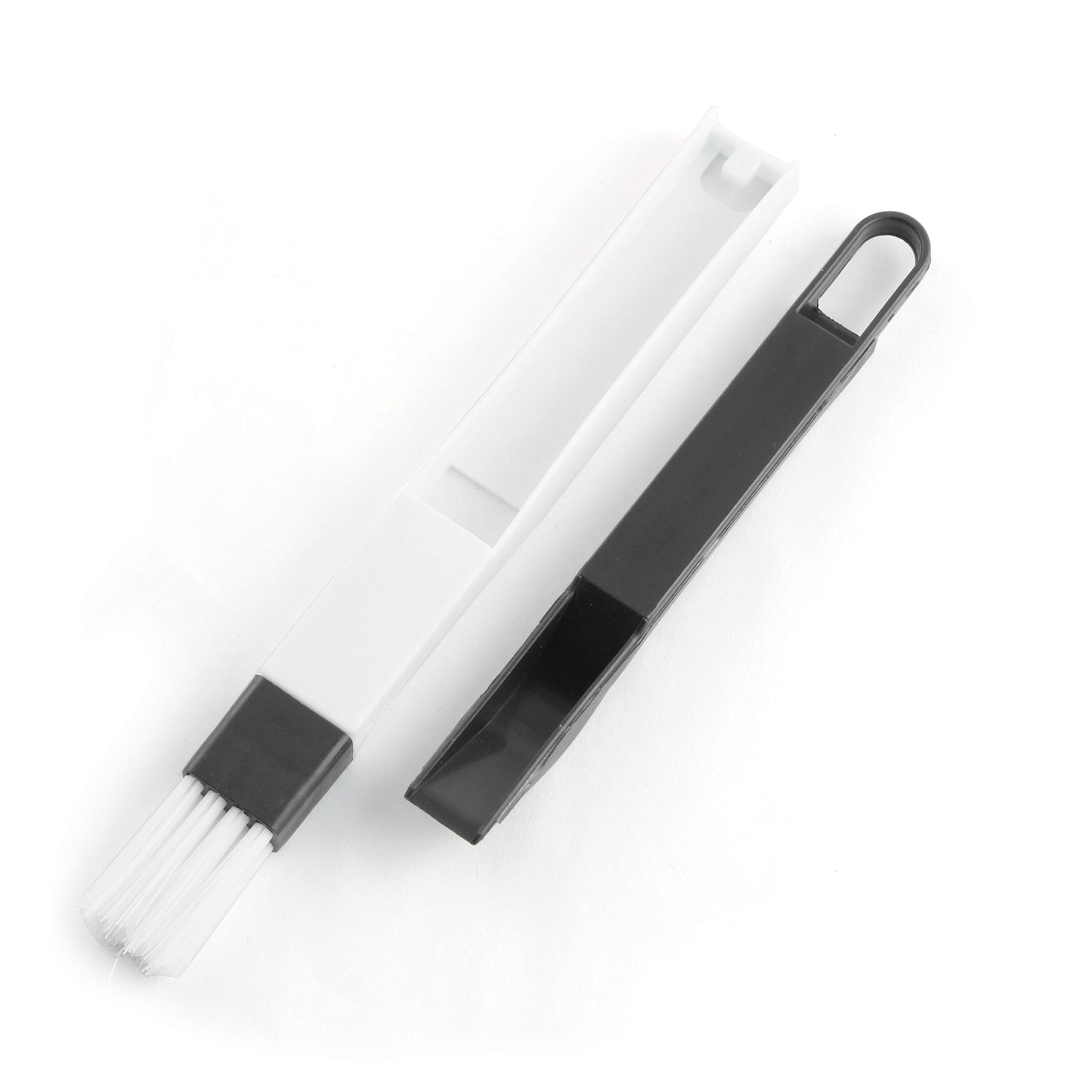 2PCS Window Track & Door Groove Cleaning Brush with Detachable Head & Dustpan - Multi-Purpose Corner Cleaner for Windows, Doors, Keyboards & Hard-to-Reach Areas - Ideal Home Cleaning Tool Set