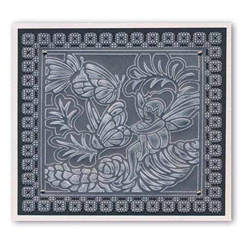 Clarity Stamps Thistledown Fairy A6 Square Groovi Baby Plate for Card Making & Scrapbooking – Perfect for DIY Crafts, Greeting Cards, and Memory Books