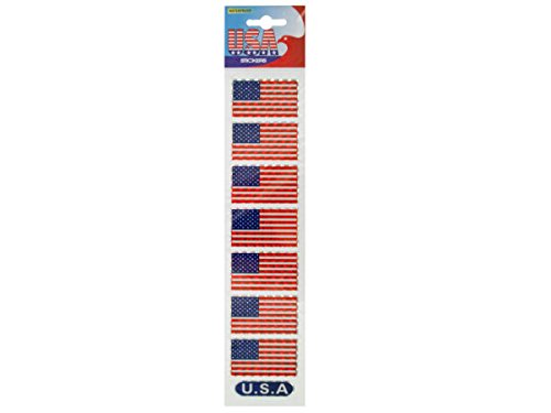 72 Pack USA Flag Stickers - Patriotic Decals for Laptops, Cars, Water Bottles & DIY Crafts | Made in USA