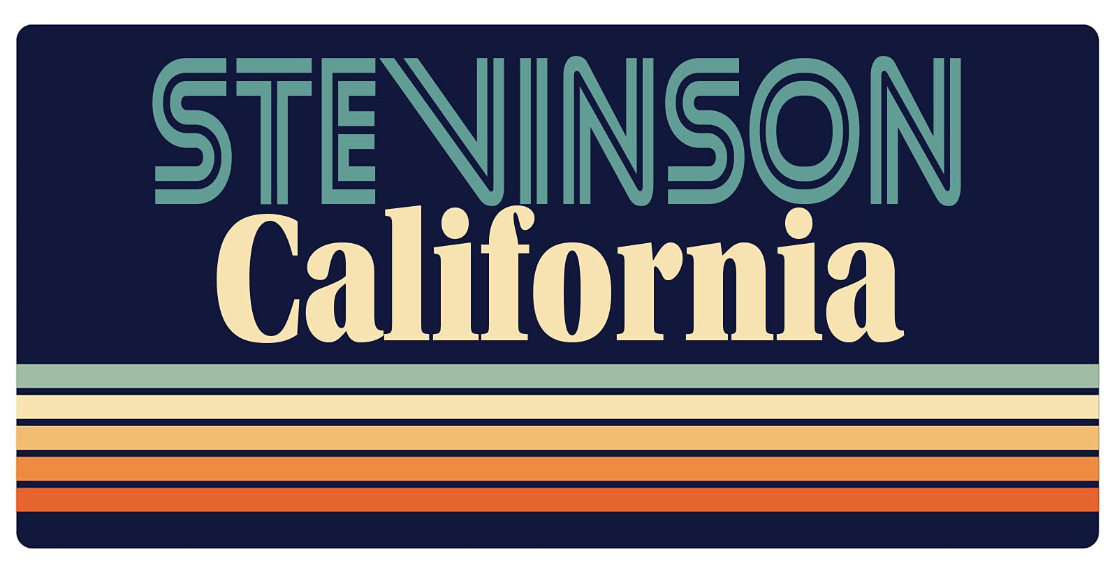 Vintage Stevinson California 5 x 2.5 Inch Retro Fridge Magnet - Collectible Souvenir for Refrigerators, Lockers & Metal Surfaces - Perfect for Home, Office & Travel Memories