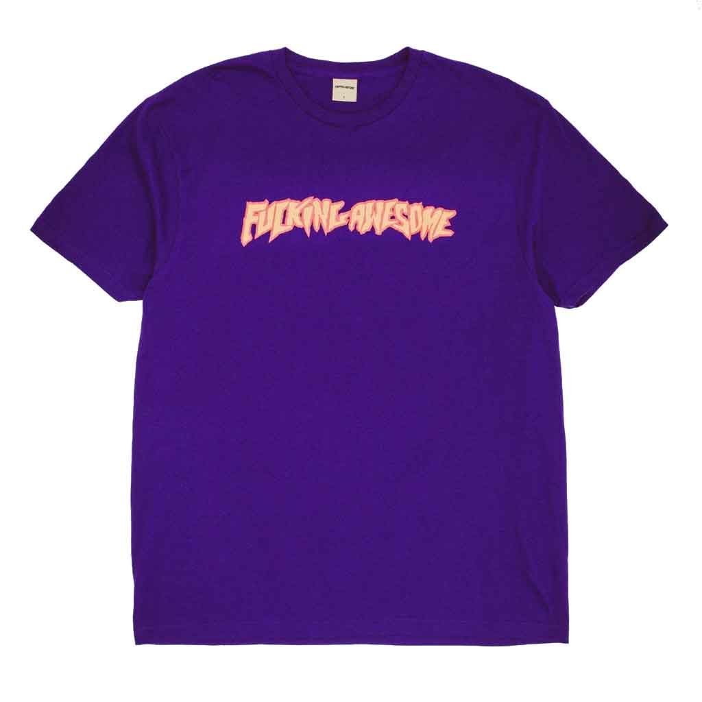 Awesome 2025 Stamp Logo Short Sleeve T-Shirt - Purple | Trendy Graphic Tee for Men & Women | Perfect for Casual Wear, Street Style & Summer Outfits