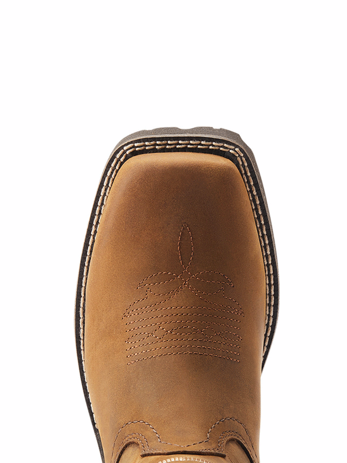 Ariat Women's Unbridled Rancher H2O Waterproof Boots - Distressed Tan Cowgirl Boots for Western Riding, Ranch Work & Outdoor Activities