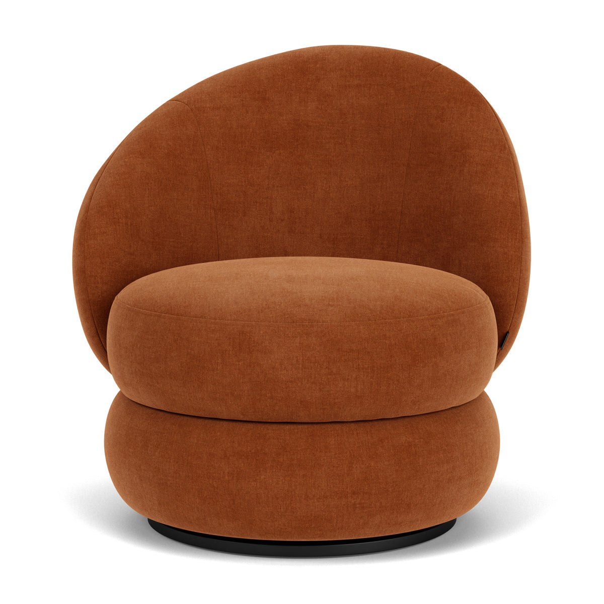 Alma Fabric Swivel Armchair - Modern Upholstered Lounge Chair with 360° Rotation, Comfortable Living Room Accent Chair for Home Office, Reading Nook, or Bedroom Relaxation