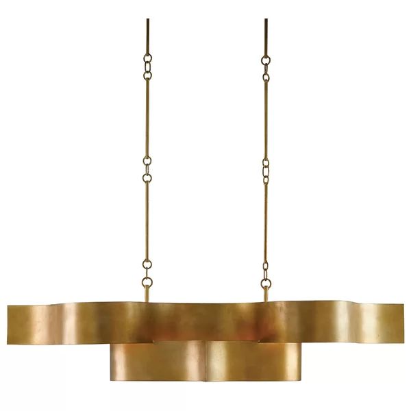 Elegant 6-Light Lotus Chandelier - Classic Floral Ceiling Light Fixture for Dining Room, Bedroom, or Living Room Decor