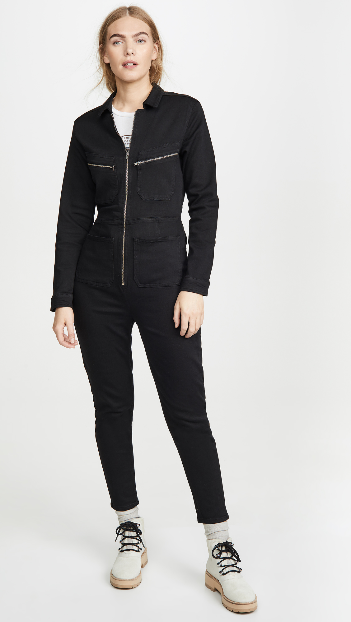 Free People Women's Skinny Fit Jumpsuit - Black Size S | Stretchy Comfortable Romper for Casual Outings, Date Nights & Travel