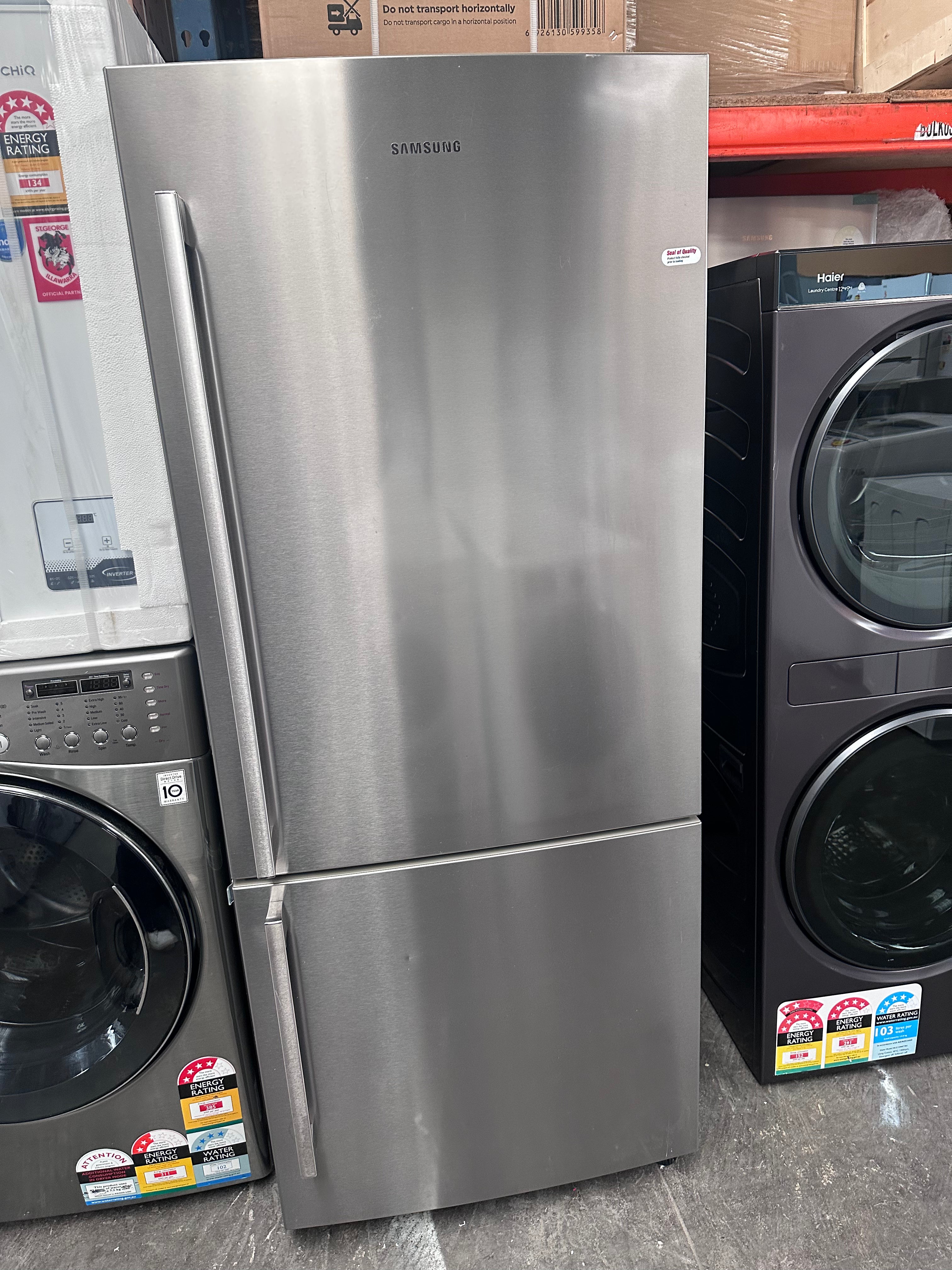 Samsung 450L Bottom Mount Refrigerator - Energy Efficient, Quiet Operation | Certified Refurbished | Perfect for Kitchens, Offices & Small Businesses