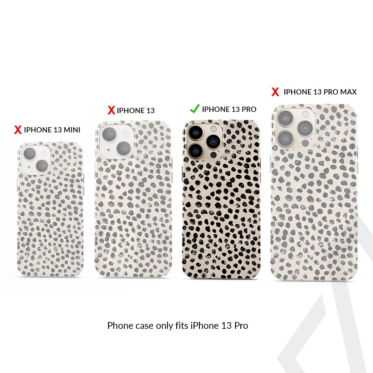 BURGA iPhone 13 PRO Case with Metal Ring Stand Holder - 360° Rotation, Shockproof, Heavy Duty, Fashionable Almond Latte Design for Girls - Perfect for Work, Travel, and Everyday Use