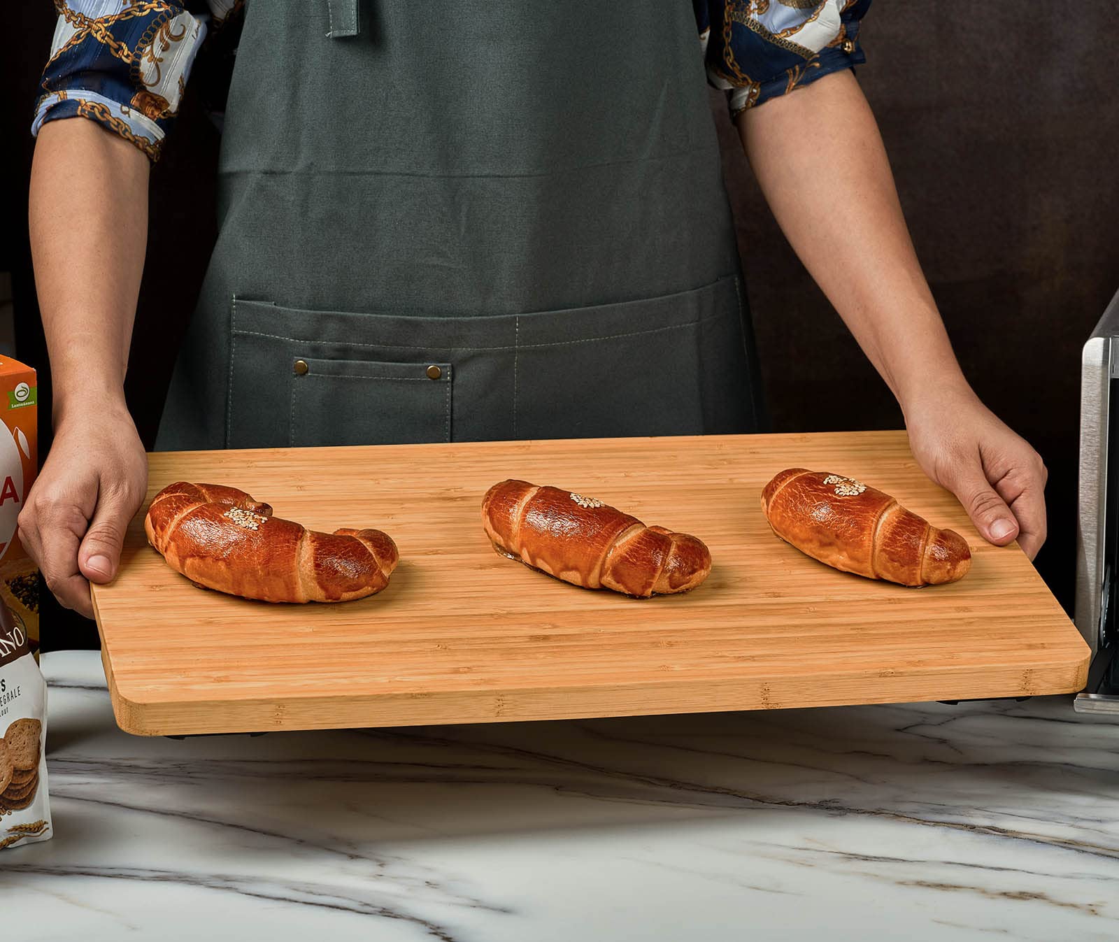 Non-Slip Cutting Board for Breville BOV800XL/845BSS/860BSS Smart Oven - Heat Resistant Silicone Feet, Space Saving Accessory for Countertop Convection Ovens - Perfect for Baking, Roasting & Air Frying - Protects Cabinets & Creates Extra Storage Space