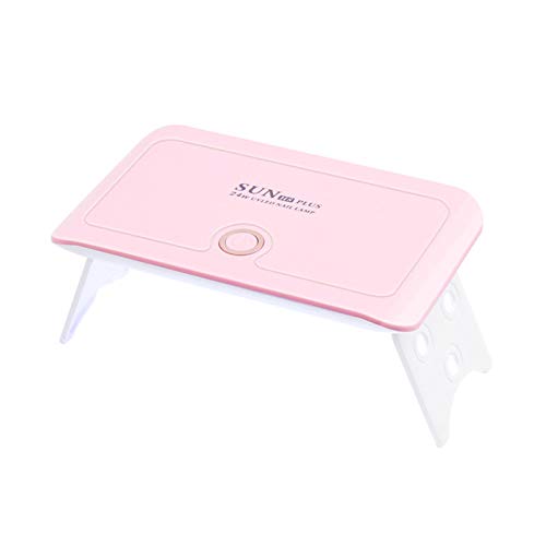 24W LED UV Nail Dryer Lamp - Professional Portable USB Nail Polish Curing Light for Gel & Acrylic Nails - Fast Drying at Home & Salon (Pink)