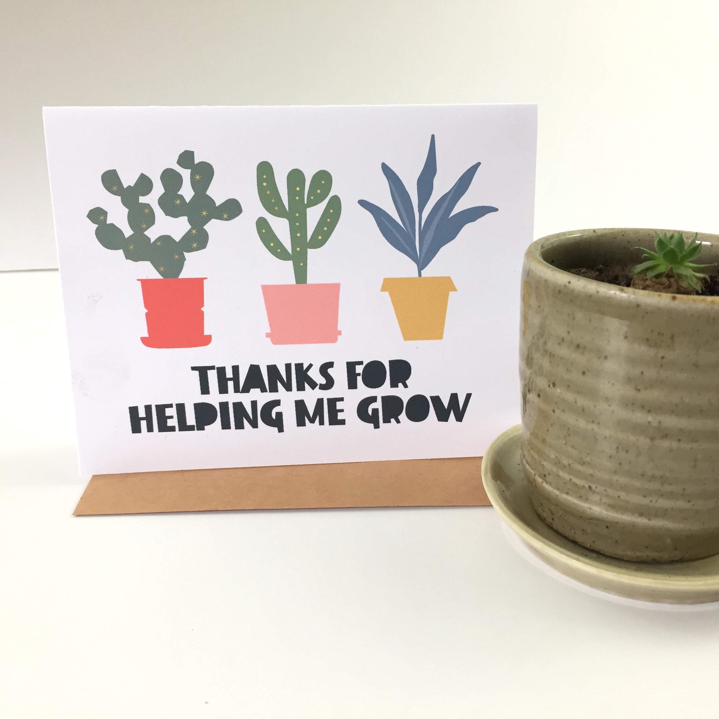 Thank You Cards for Teachers - Set of 4 Appreciation Greeting Cards with Envelopes - Perfect for Teacher Gifts, End of Year, Graduation & Special Occasions
