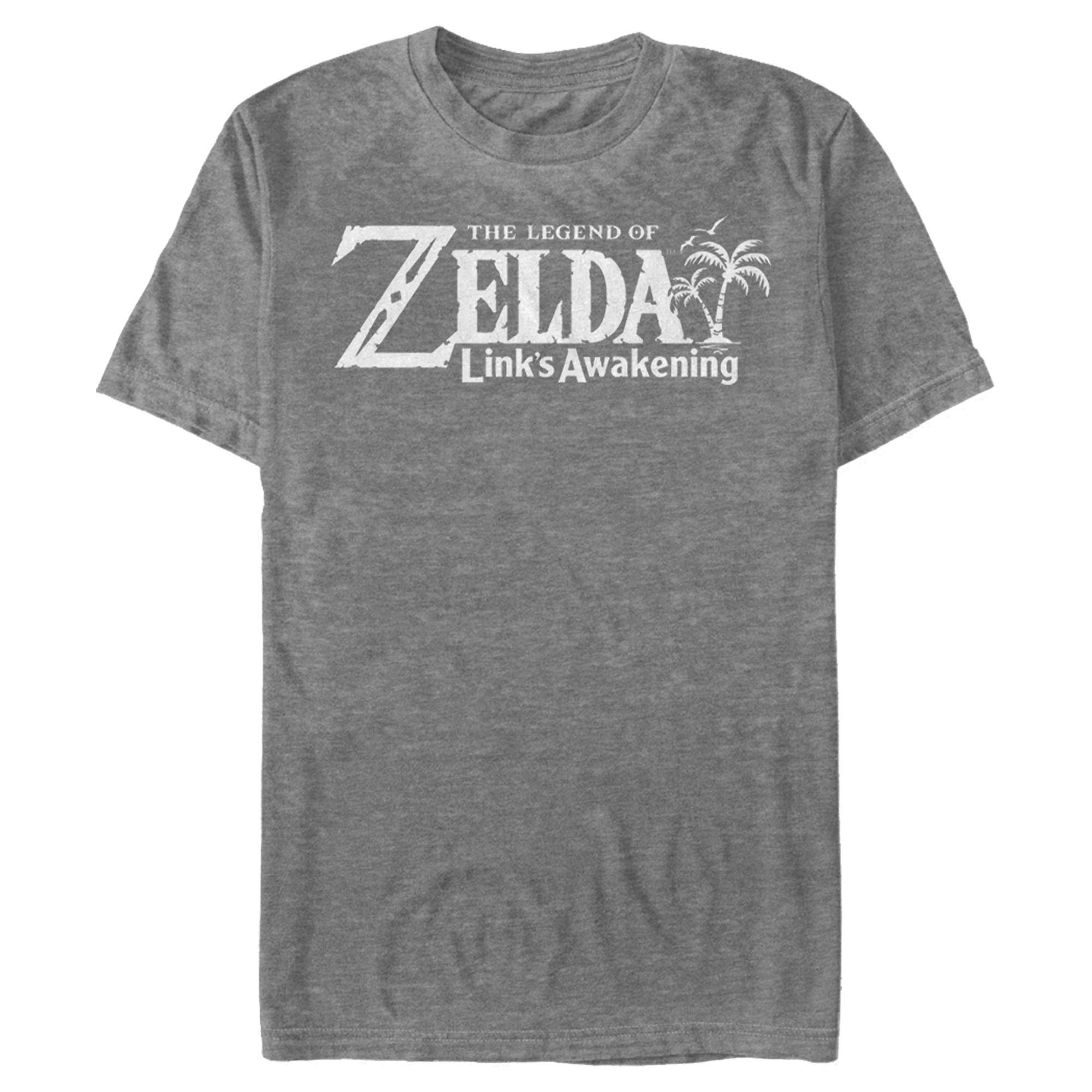 Nintendo Legend of Zelda Link's Awakening Classic Logo T-Shirt for Men - Retro Gaming Tee for Zelda Fans, Casual Wear & Cosplay