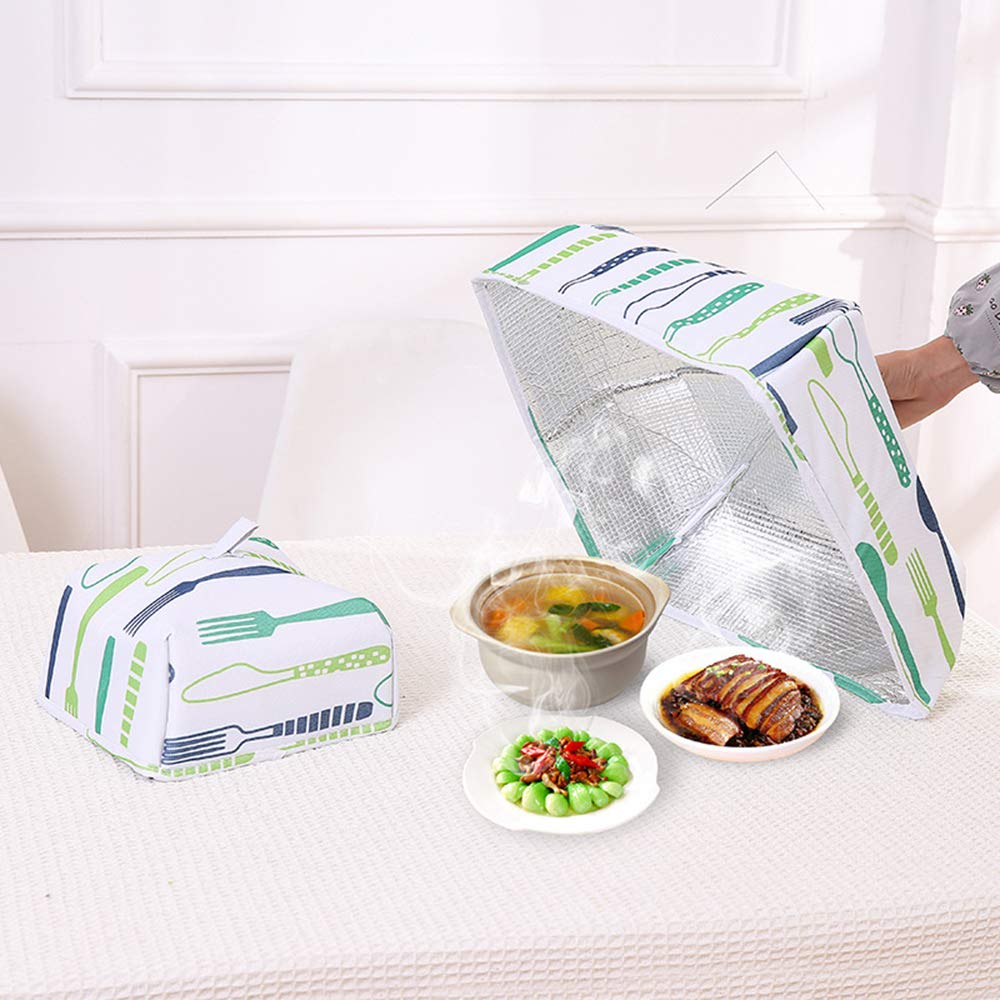 Insulated Food Covers 4-Pack - Foldable for Kitchen, Picnic & Outdoor
