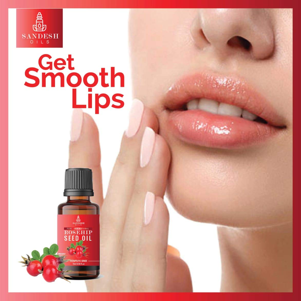 100% Pure Cold-Pressed Rosehip Seed Oil - Lightweight Non-Greasy Face Moisturizer for Dry Skin - Rich in Vitamins A, C & Antioxidants - Natural Hair & Body Treatment - 15ml Bottle - Perfect for Nighttime Skincare & Anti-Aging Routine