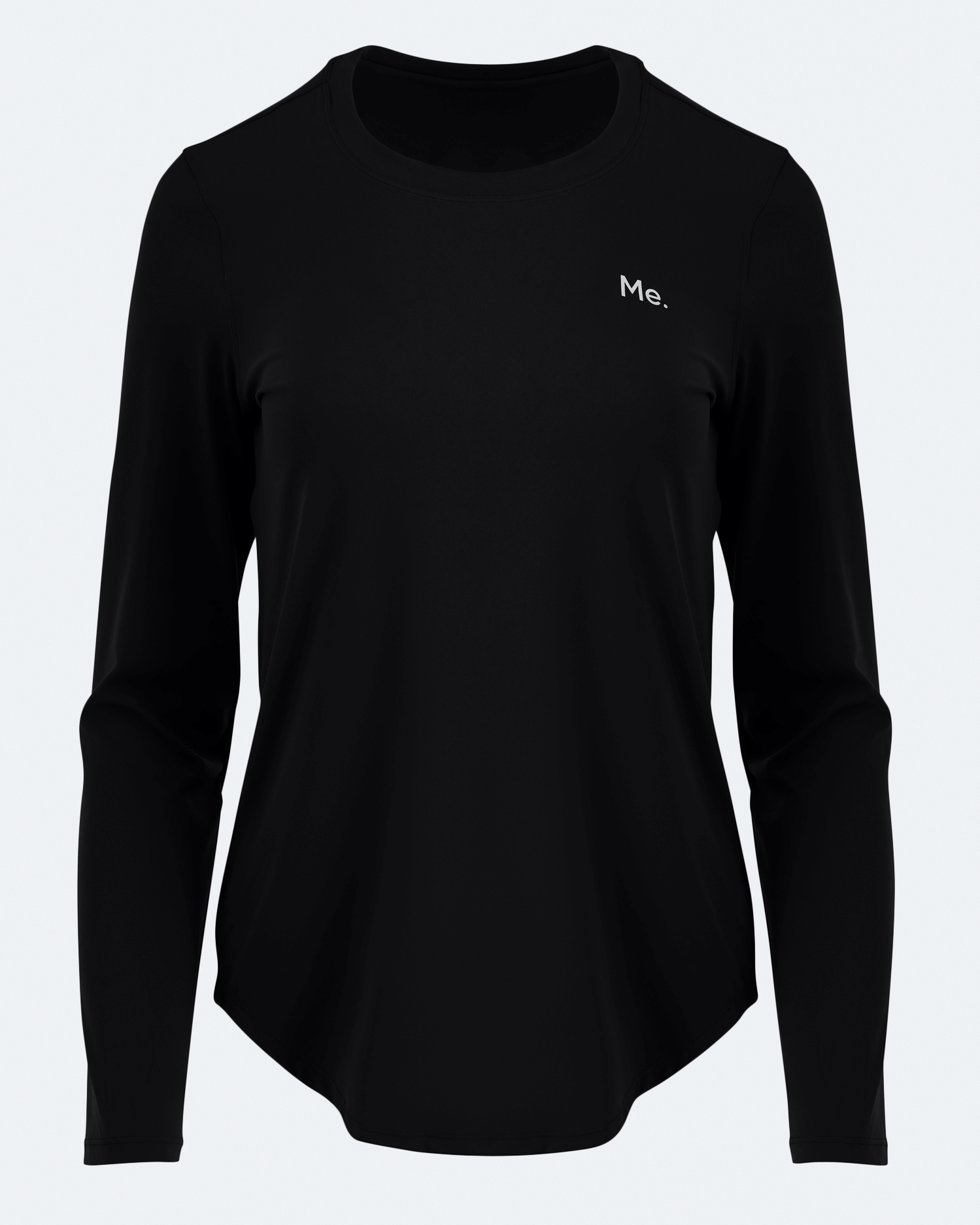 Jet Black Long Sleeve T-Shirt for Men - Soft Cotton Comfort Fit Casual Shirt - Perfect for Work, Gym & Everyday Wear