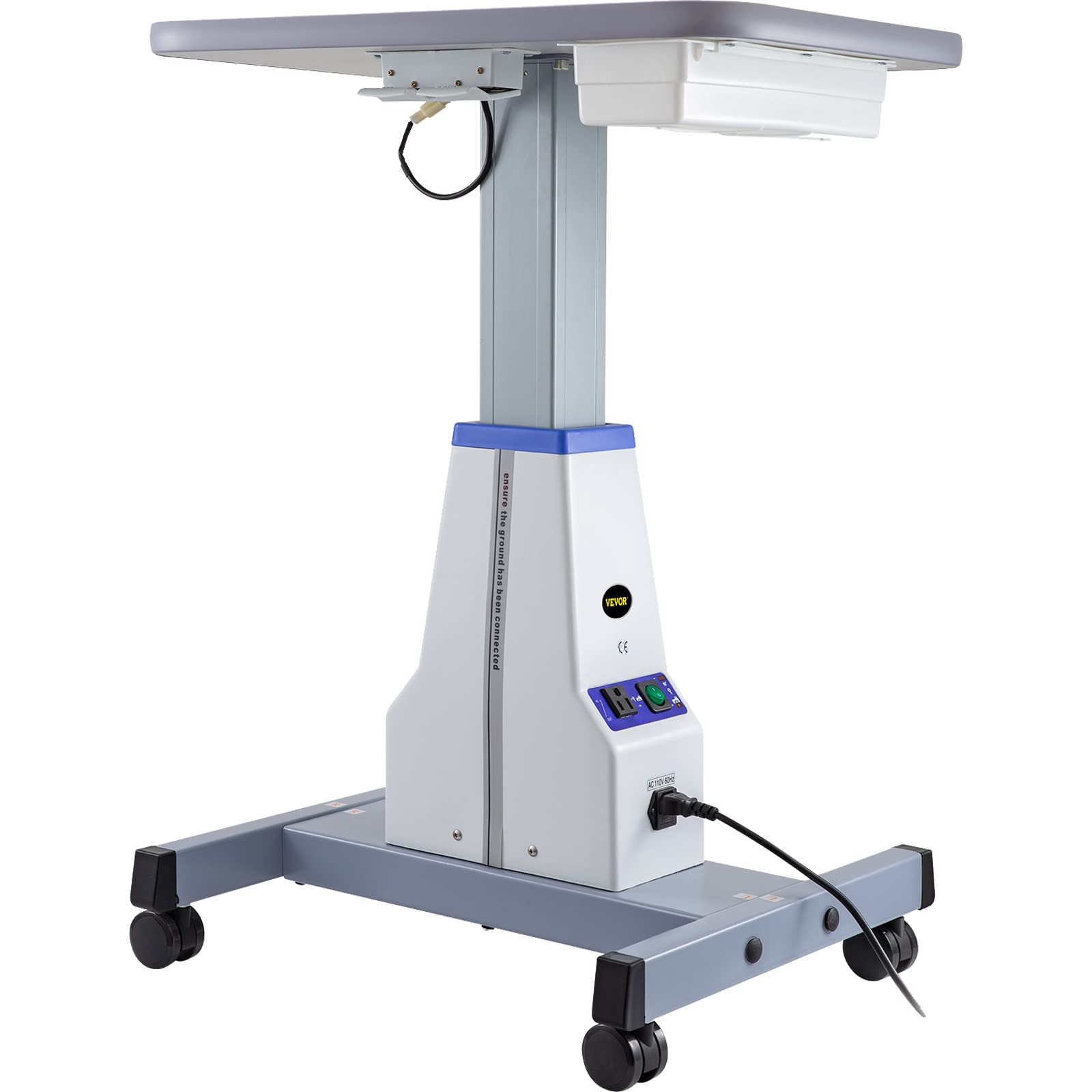 VEVOR Motorized Instrument Table - Adjustable Dental & Optical Eyeglass Workstation for Professionals | 18.9