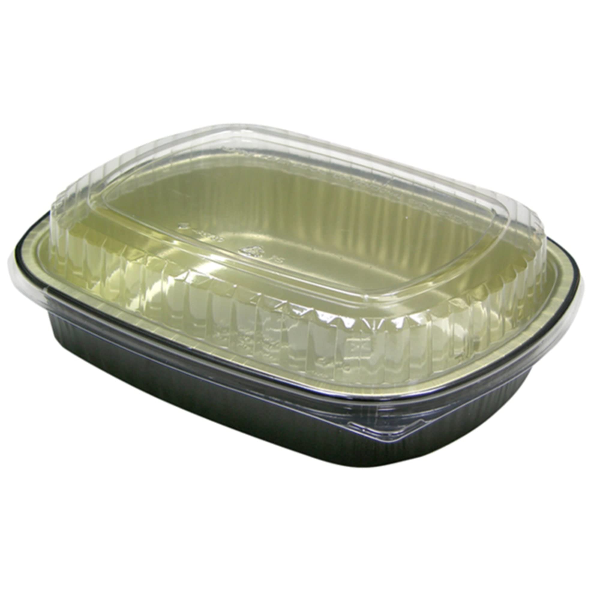 Eco-Friendly Black & Gold 9x7 Inch Takeout Containers with Lids - Pack of 50 Small Disposable Food Storage Boxes for Restaurants, Catering & Meal Prep
