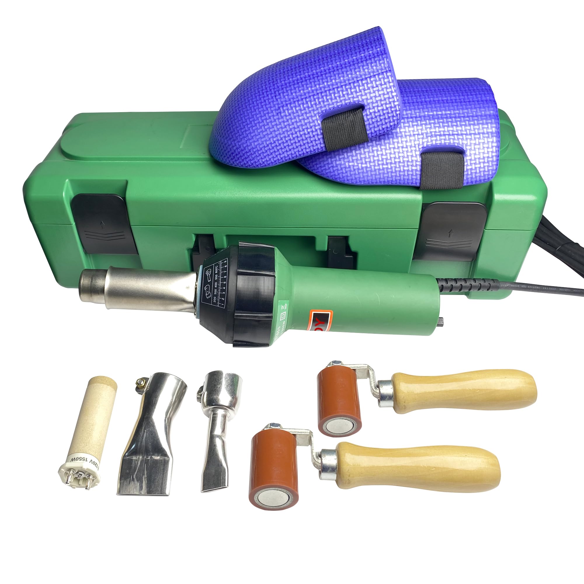 110V 1600W Plastic Welding Gun - High Power Hot Air Welder Tool for PVC, PE, PP Materials - Perfect for Plastic Repair, DIY Projects & Industrial Applications
