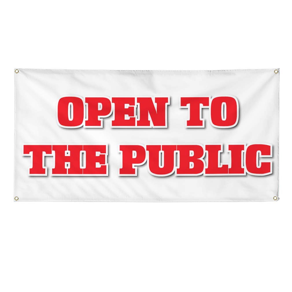 Durable 48x96 Inches Vinyl Banner with 8 Grommets - Weatherproof Outdoor Business Sign for Yard, Industrial & Public Events (White)