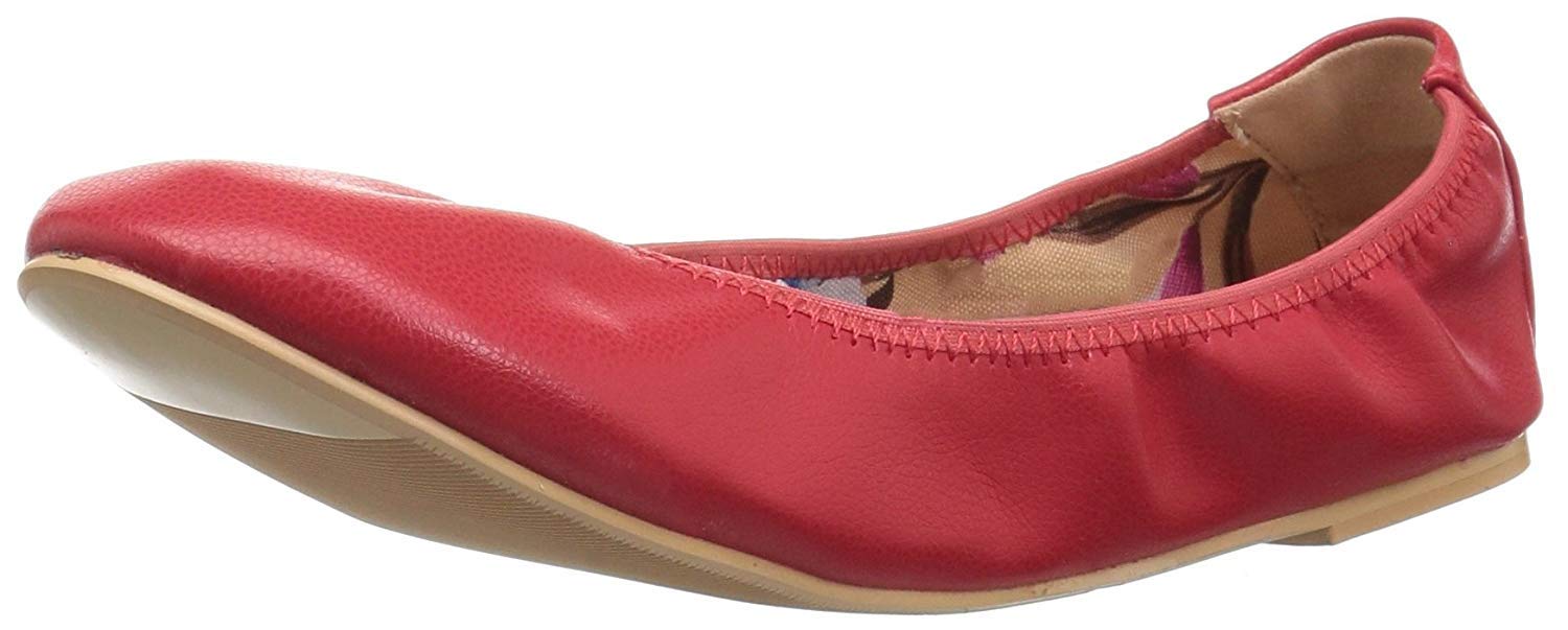 Journee Collection Women's Comfortable Ballet Flats - Lightweight Slip-On Shoes for Work, Travel & Everyday Wear