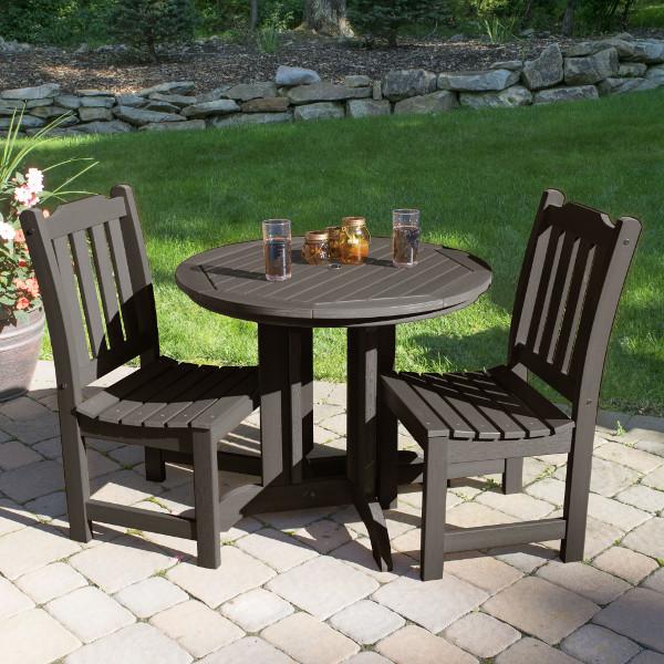 Lehigh Collection 3-Piece Round Outdoor Patio Dining Set - Perfect for Backyard, Garden & Poolside Entertaining