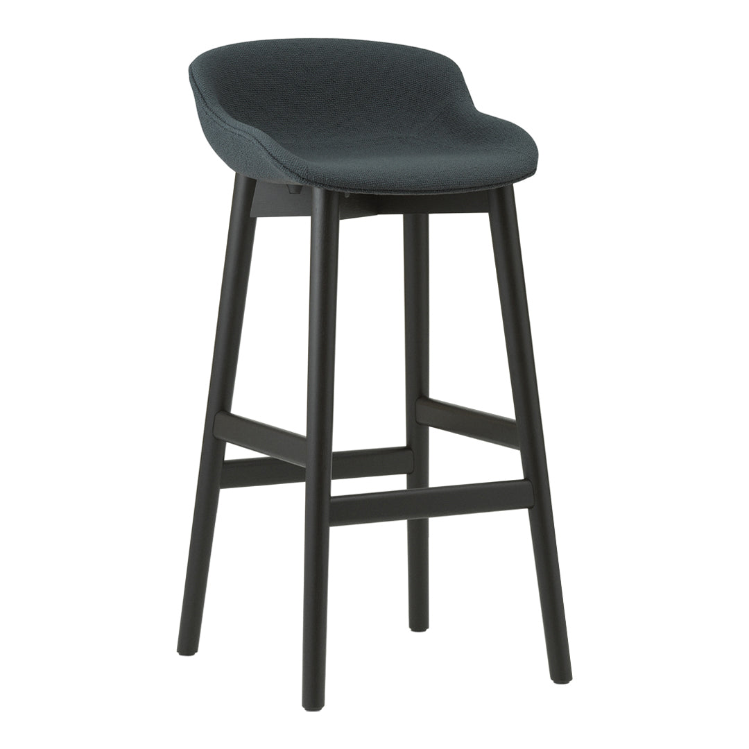 Premium Hyg Bar Stool with Full Upholstered Seat & Sturdy Wood Base - Perfect for Kitchen Islands, Home Bars, and Modern Dining Spaces