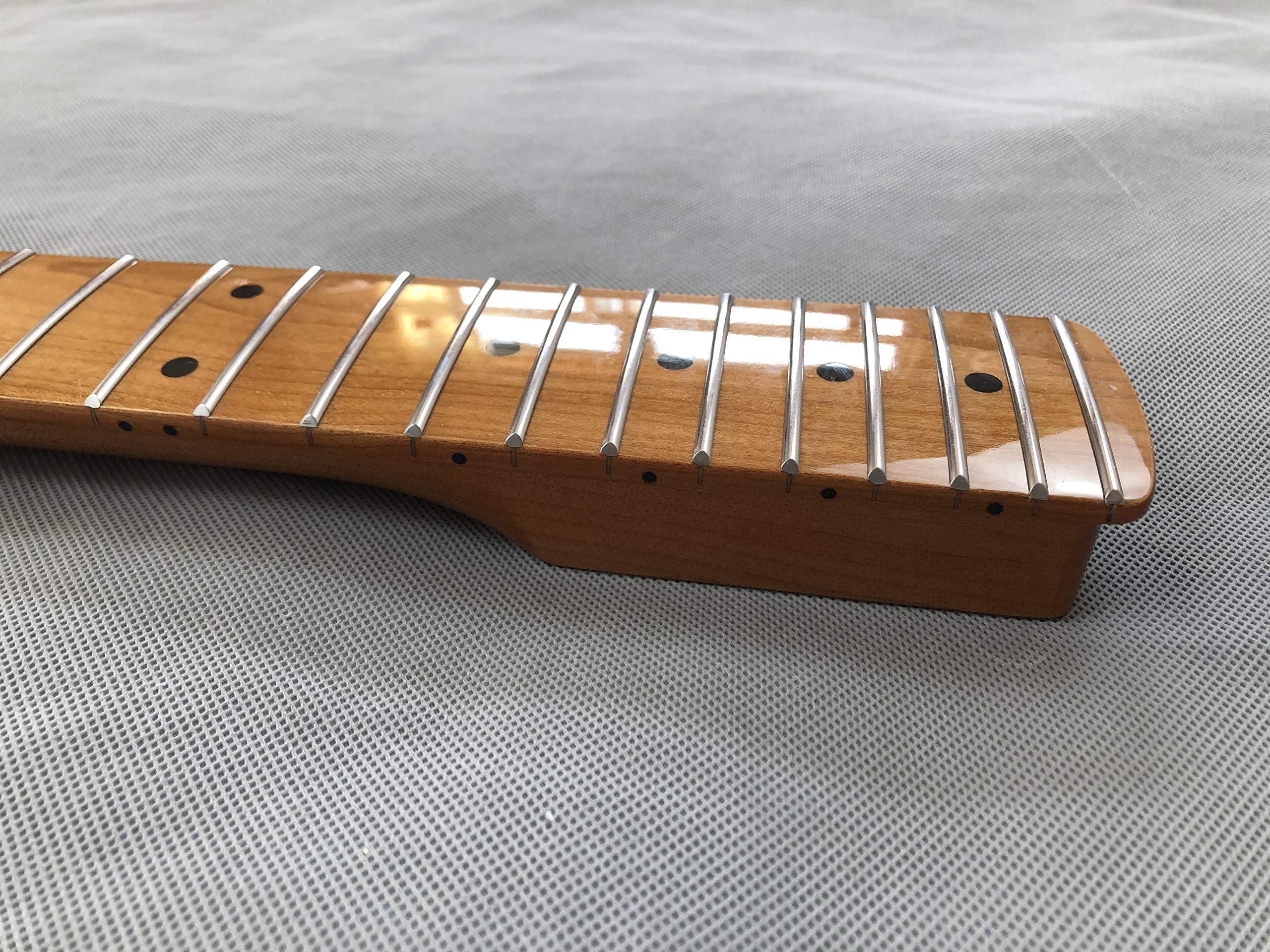 Premium Baked Maple Electric Guitar Neck - 22 Frets, 25.5
